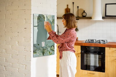 Dry erase magnetic board Gypsophila flowers