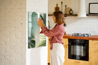 Dry erase board magnetic Tropical monstera