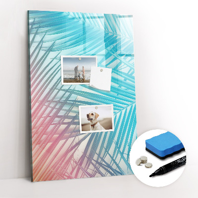Dry erase magnetic board Palm leaves