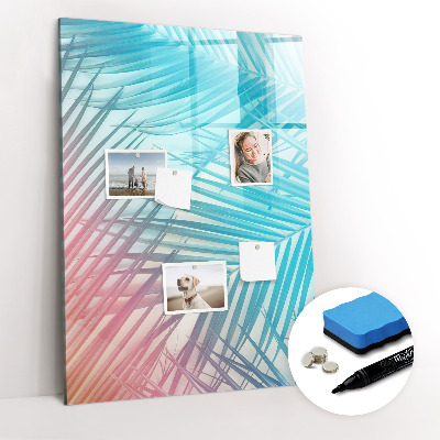 Dry erase magnetic board Palm leaves