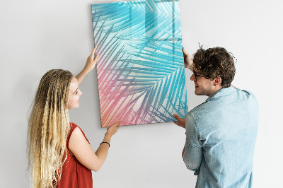 Dry erase magnetic board Palm leaves