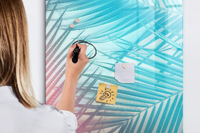 Dry erase magnetic board Palm leaves