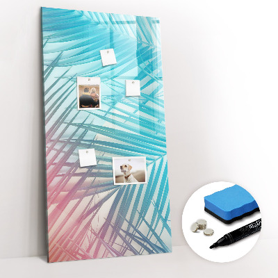 Dry erase magnetic board Palm leaves