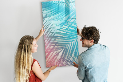 Dry erase magnetic board Palm leaves