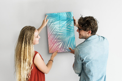 Dry erase magnetic board Palm leaves