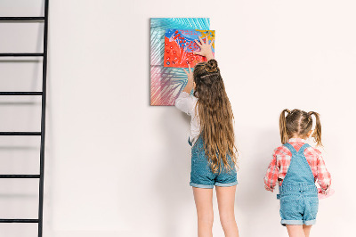 Dry erase magnetic board Palm leaves