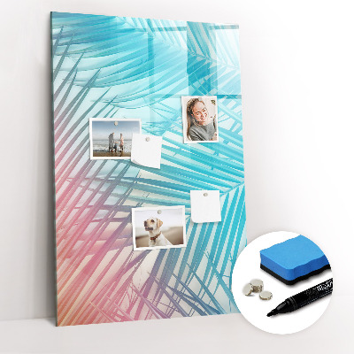Dry erase magnetic board Palm leaves