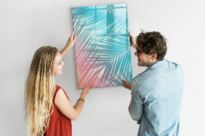 Dry erase magnetic board Palm leaves