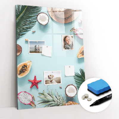 Dry erase board magnetic Summer composition
