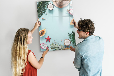 Dry erase board magnetic Summer composition