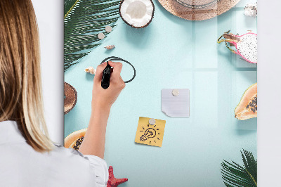Dry erase board magnetic Summer composition