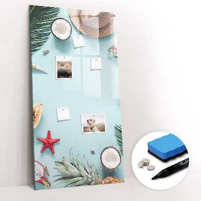 Dry erase board magnetic Summer composition