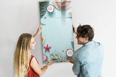 Dry erase board magnetic Summer composition