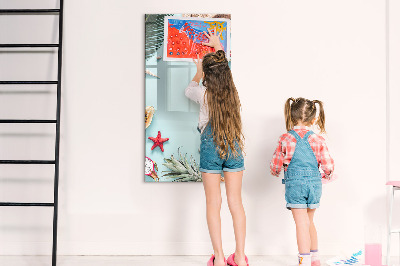 Dry erase board magnetic Summer composition