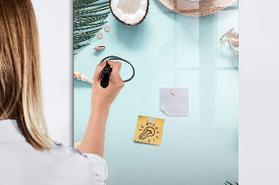 Dry erase board magnetic Summer composition