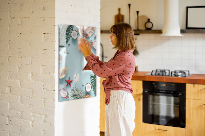 Dry erase board magnetic Summer composition