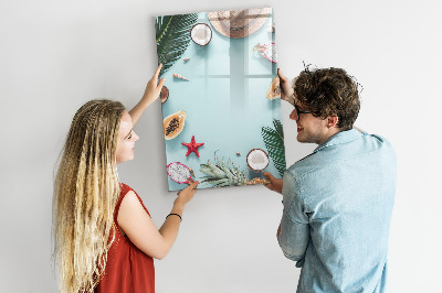Dry erase board magnetic Summer composition