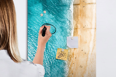 Dry erase magnetic board Sea beach