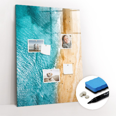 Dry erase magnetic board Sea beach