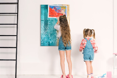 Dry erase magnetic board Sea beach
