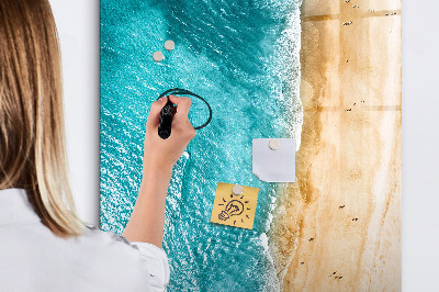 Magnetic drawing board Sea beach