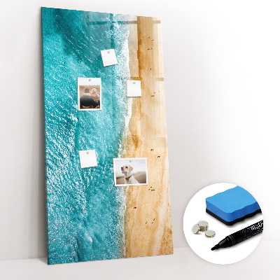 Dry erase magnetic board Sea beach