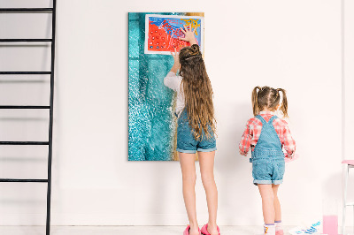 Magnetic drawing board Sea beach