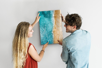 Dry erase magnetic board Sea beach