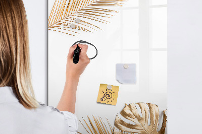 Magnetic writing board Golden leaves