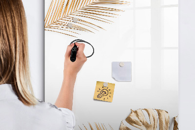Dry erase board magnetic Golden leaves