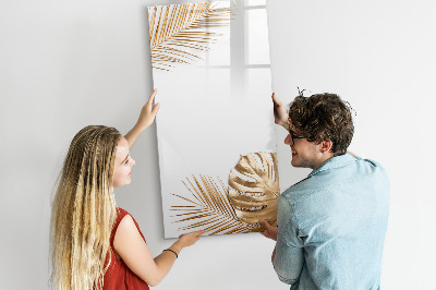 Dry erase board magnetic Golden leaves