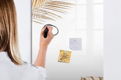 Dry erase board magnetic Golden leaves