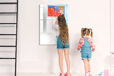 Dry erase magnetic board Watercolor spots