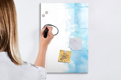 Dry erase magnetic board Watercolor spots