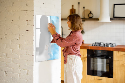 Dry erase magnetic board Watercolor spots