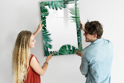 Dry erase magnetic board Monstera frame