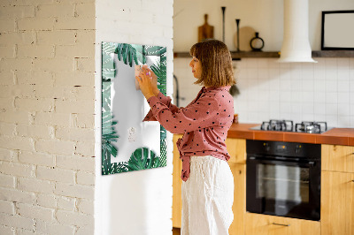 Dry erase magnetic board Monstera frame