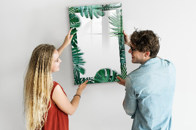 Dry erase magnetic board Monstera frame