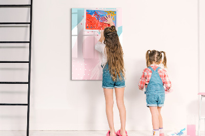 Dry erase board magnetic Pattern abstraction