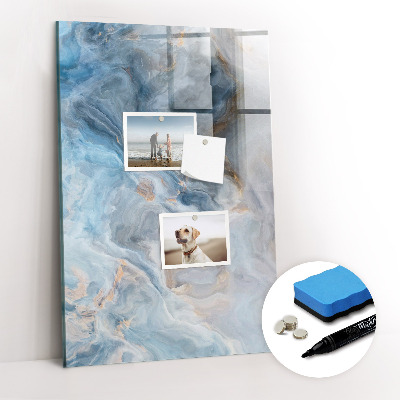 Dry erase magnetic board Marble pattern