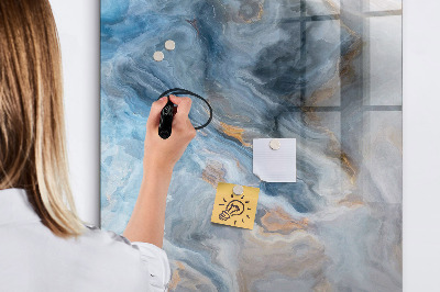 Dry erase magnetic board Marble pattern