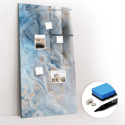 Dry erase magnetic board Marble pattern