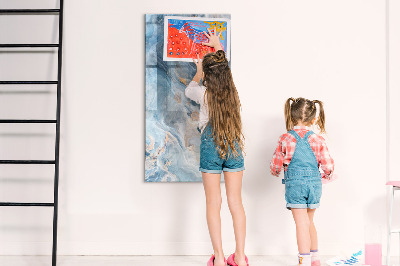 Dry erase magnetic board Marble pattern