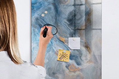 Dry erase magnetic board Marble pattern