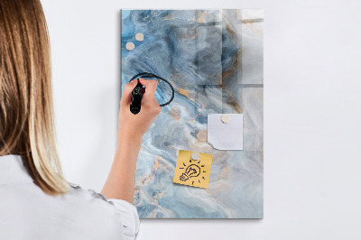 Dry erase magnetic board Marble pattern