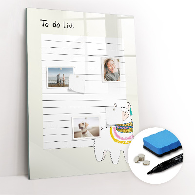 Dry erase magnetic board To-do list