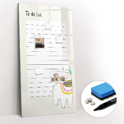 Dry erase magnetic board To-do list