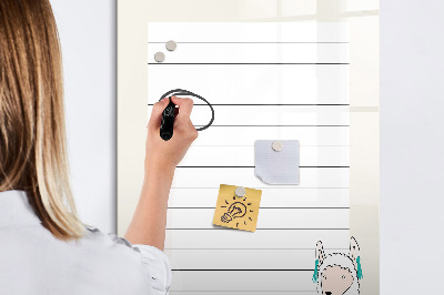 Dry erase magnetic board To-do list