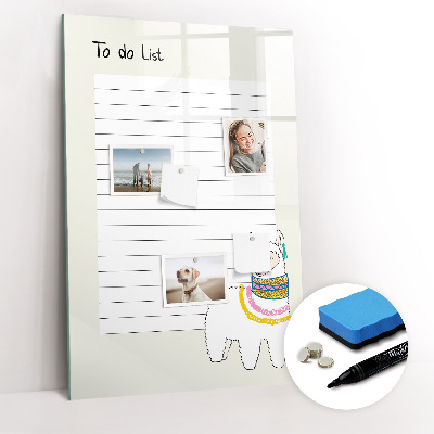 Dry erase magnetic board To-do list