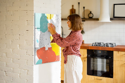Dry erase board magnetic Colorful scribbles